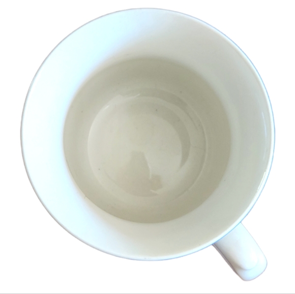 1 Vtg Flat Cup Avonlea Pink Yellow Flower Blue Leaves & Trim - Picture 4 of 4